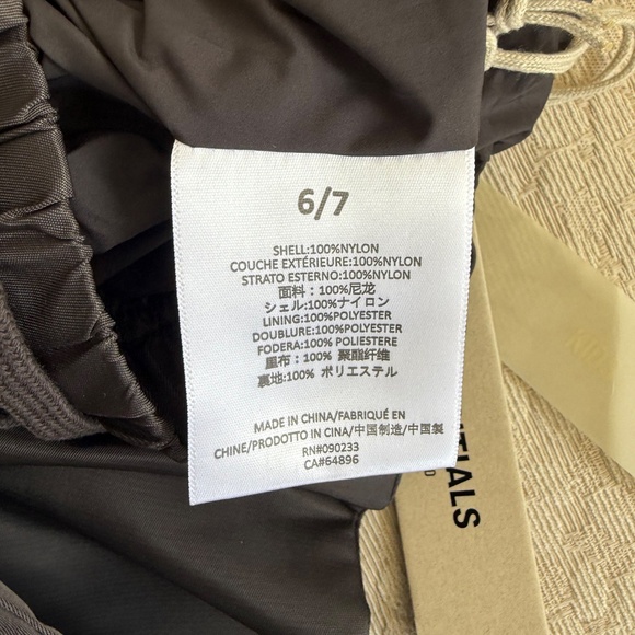 Kids Fear of God Essentials Joggers “Iron”  Size 6/7 - Picture 6 of 9